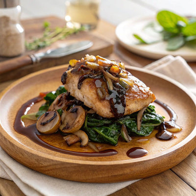 Chicken Mushroom & Spinach Ruffle