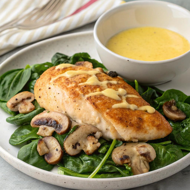 Chicken Spinach Mushroom Fest