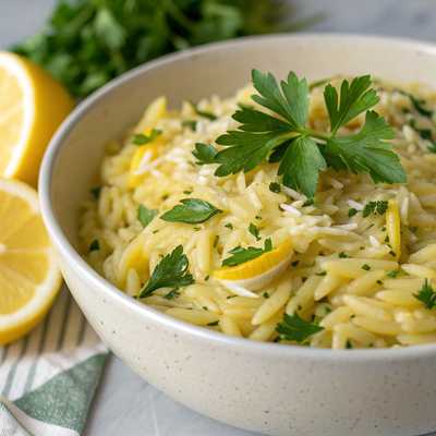Creamy Orzo Fest