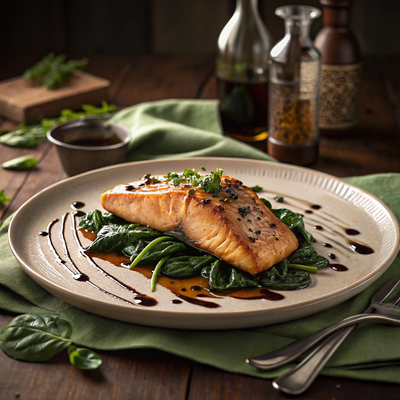 Salmon Spinach Ruffle